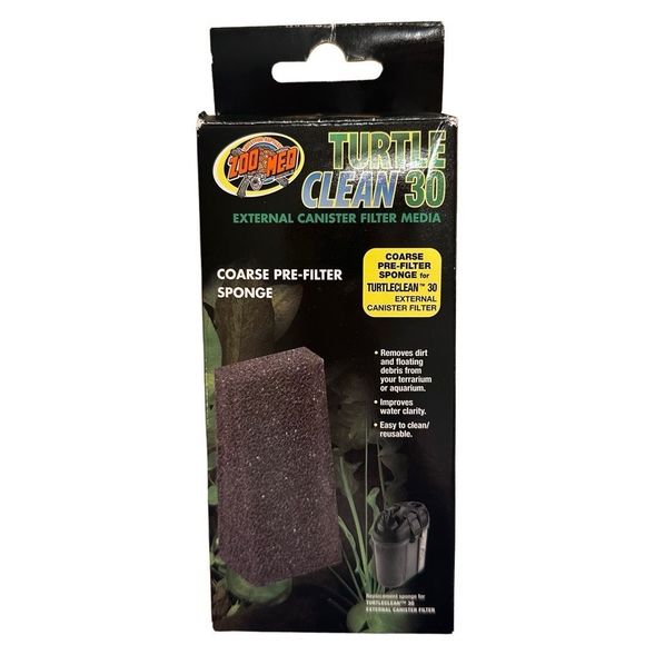 Turtle Clean‎ 30 Coarse Pre-Filter Sponge Set of 3 Zoo Med - Picture 1 of 4